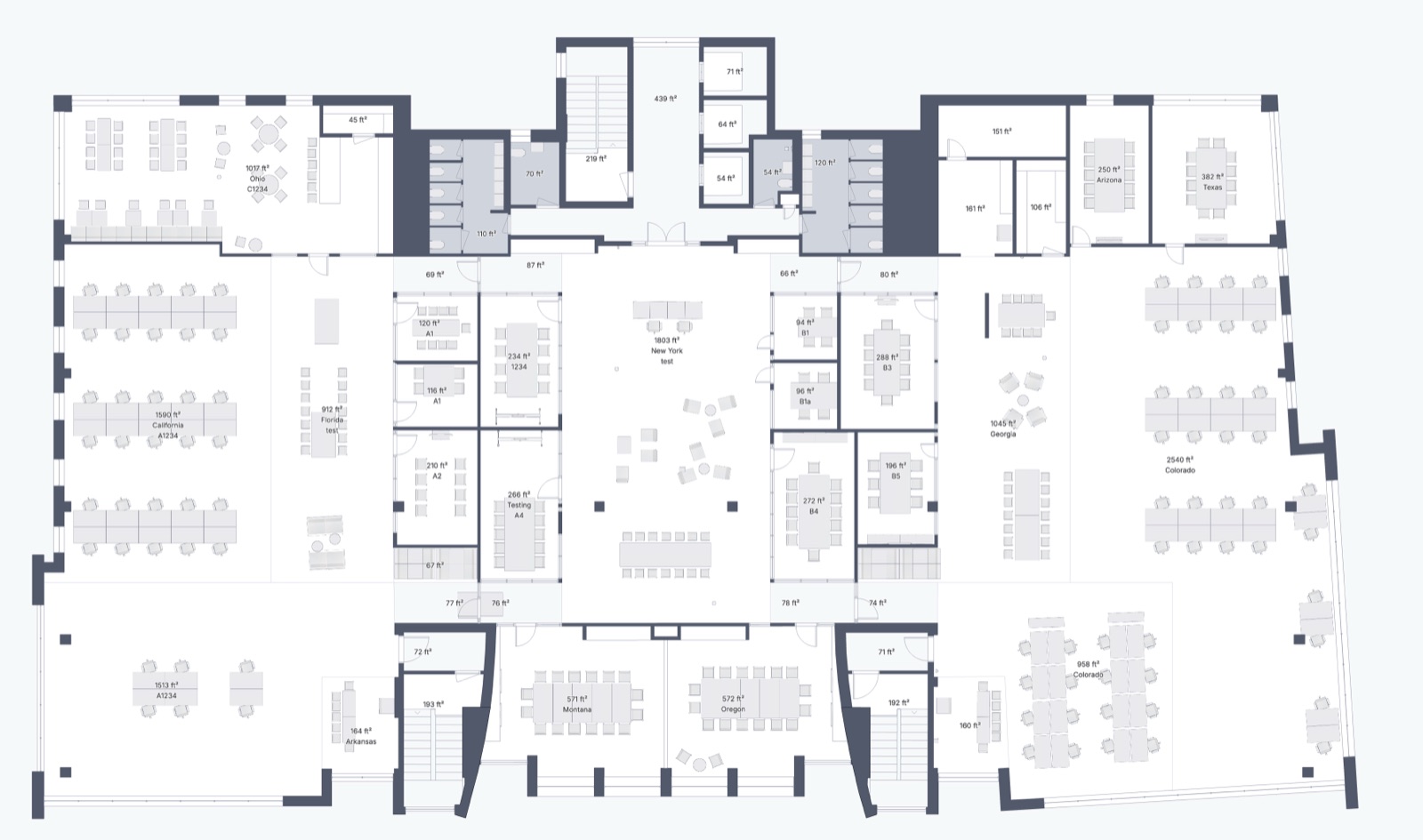 Completed floor plan inside the Archilogic account